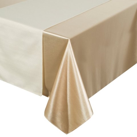 OBRUS GLAMO 140 X 220 CM BEŻOWY OBRUS GLAMO 140 X 220 CM BEŻOWY
