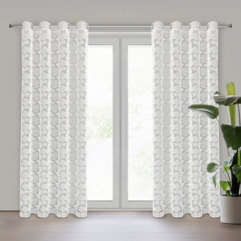 ZASŁONA GOTOWA JASMIN 1 140 X 250 CM BIAŁY ZASŁONA GOTOWA JASMIN 1 140 X 250 CM BIAŁY