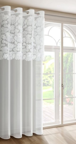 ZASŁONA GOTOWA JASMIN 3 140 X 250 CM BIAŁY