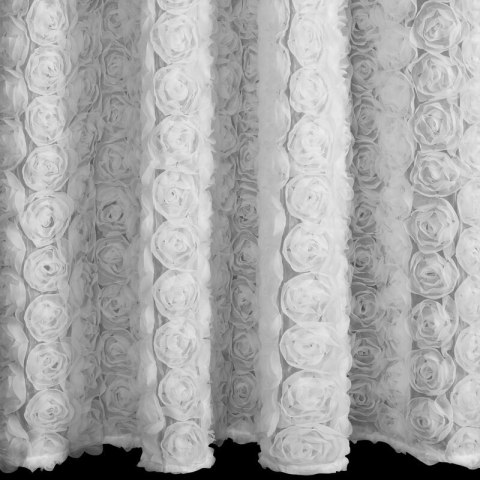 ZASŁONA GOTOWA ROSES 1 NA TAŚMIE 140 X 270 CM BIAŁY ZASŁONA GOTOWA ROSES 1 NA TAŚMIE 140 X 270 CM BIAŁY