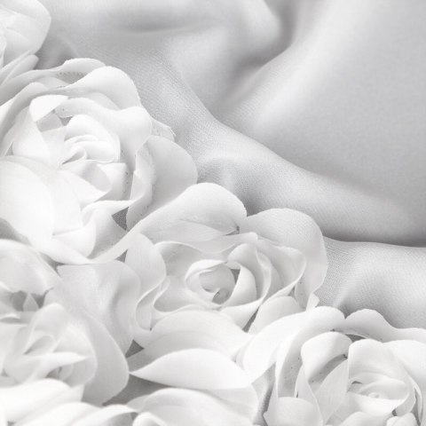 ZASŁONA GOTOWA ROSES 11 NA TAŚMIE 150 X 90 CM BIAŁY ZASŁONA GOTOWA ROSES 11 NA TAŚMIE 150 X 90 CM BIAŁY