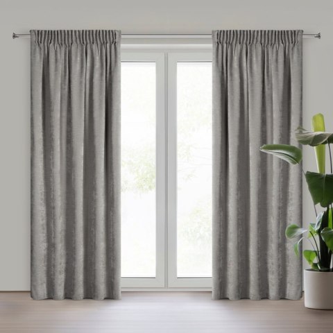 ZASŁONA GOTOWA VANI NA TAŚMIE 140 X 270 CM SZARY ZASŁONA GOTOWA VANI NA TAŚMIE 140 X 270 CM SZARY