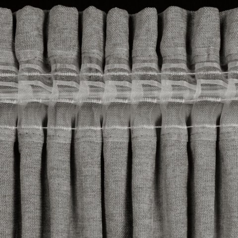 ZASŁONA GOTOWA VANI NA TAŚMIE 140 X 270 CM SZARY ZASŁONA GOTOWA VANI NA TAŚMIE 140 X 270 CM SZARY