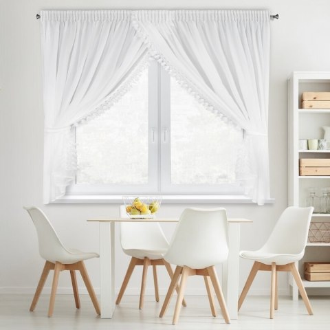 FIRANA GOTOWA LORETA 1 NA TAŚMIE 400 X 160 CM BIAŁY FIRANA GOTOWA LORETA 1 NA TAŚMIE 400 X 160 CM BIAŁY