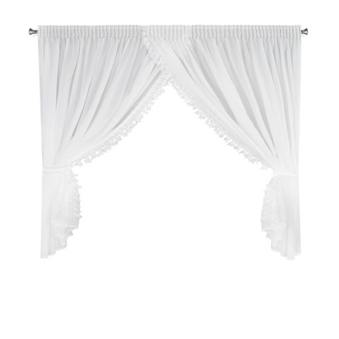 FIRANA GOTOWA LORETA 1 NA TAŚMIE 400 X 160 CM BIAŁY FIRANA GOTOWA LORETA 1 NA TAŚMIE 400 X 160 CM BIAŁY