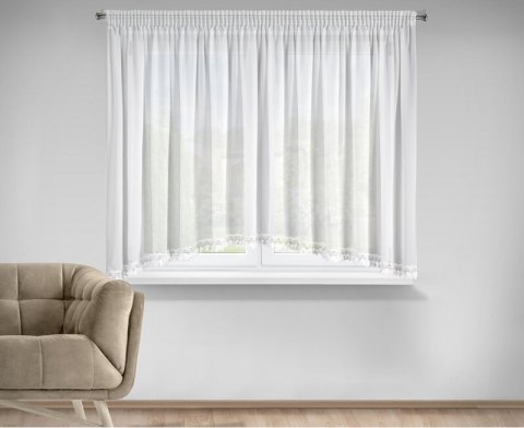 FIRANA GOTOWA LORETA 2 NA TAŚMIE 400 X 160 CM BIAŁY FIRANA GOTOWA LORETA 2 NA TAŚMIE 400 X 160 CM BIAŁY