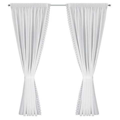 FIRANA GOTOWA SUZAN NA TAŚMIE 140 X 270 CM BIAŁY FIRANA GOTOWA SUZAN NA TAŚMIE 140 X 270 CM BIAŁY