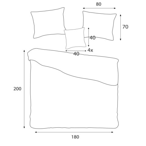 Pościel satyna bambusowo-bawełniana (P) STRIPE WHITE/180x200 +2x70x80 z listwą +4x40x40 BAMBOO Pościel satyna bambusowo-bawełniana (P) STRIPE WHITE/180x200 +2x70x80 z listwą +4x40x40 BAMBOO