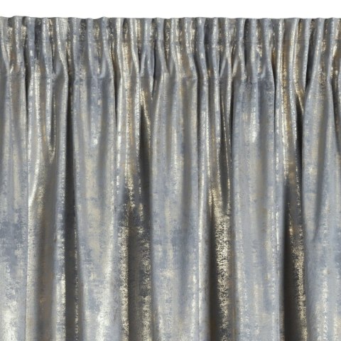 ZASŁONA GOTOWA RENIA NA TAŚMIE 140 X 270 CM SREBRNY ZASŁONA GOTOWA RENIA NA TAŚMIE 140 X 270 CM SREBRNY