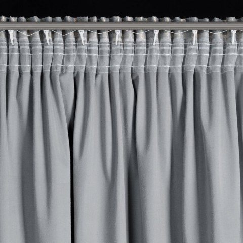 ZASŁONA GOTOWA RENIA NA TAŚMIE 140 X 270 CM SREBRNY ZASŁONA GOTOWA RENIA NA TAŚMIE 140 X 270 CM SREBRNY