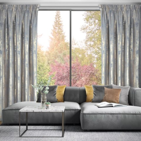 ZASŁONA GOTOWA RENIA NA TAŚMIE 140 X 270 CM SREBRNY ZASŁONA GOTOWA RENIA NA TAŚMIE 140 X 270 CM SREBRNY