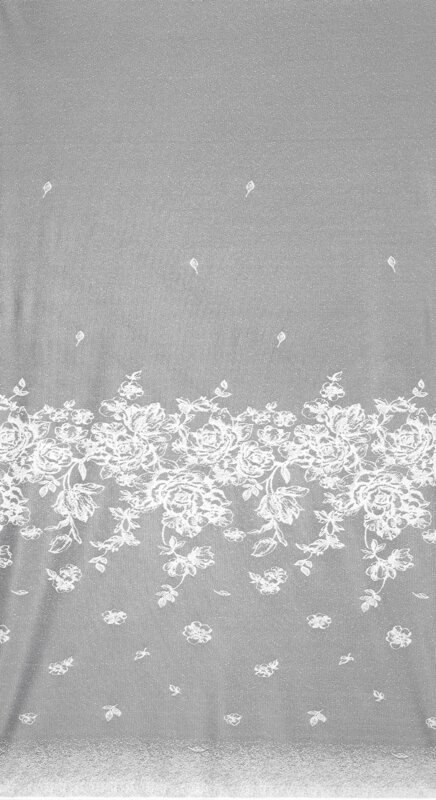 FIRANA GOTOWA ALEXIA 140 X 250 CM BIAŁY