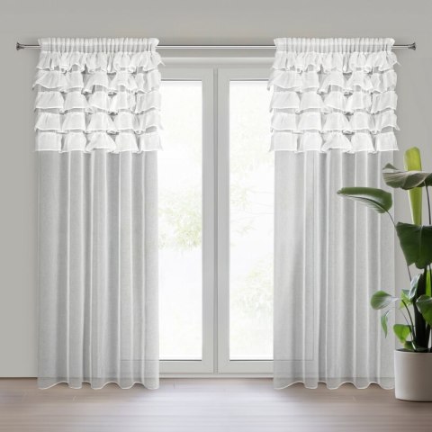 FIRANA GOTOWA AURA NA TAŚMIE 140 X 270 CM BIAŁY FIRANA GOTOWA AURA NA TAŚMIE 140 X 270 CM BIAŁY