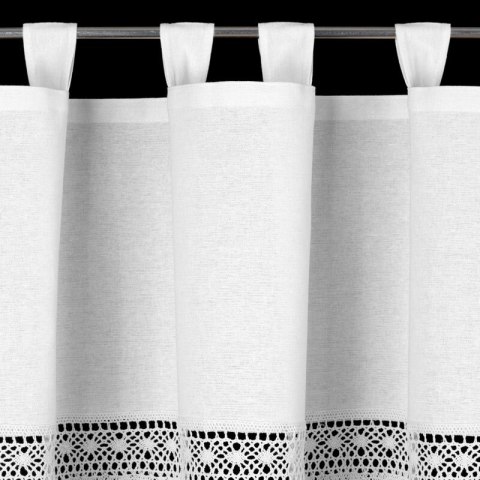 FIRANA GOTOWA MADDELINE NA SZELKACH 150 X 60 CM BIAŁY FIRANA GOTOWA MADDELINE NA SZELKACH 150 X 60 CM BIAŁY