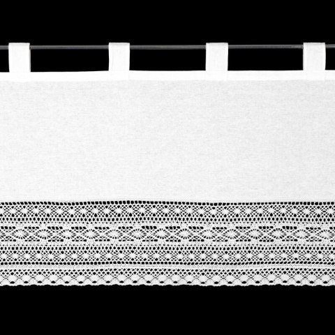 FIRANA GOTOWA MADDELINE NA SZELKACH 150 X 60 CM BIAŁY FIRANA GOTOWA MADDELINE NA SZELKACH 150 X 60 CM BIAŁY