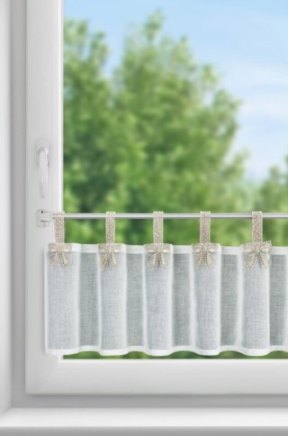 FIRANA GOTOWA MELISA NA SZELKACH 150 X 30 CM BIAŁY