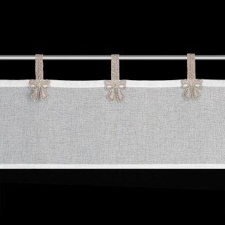 FIRANA GOTOWA MELISA NA SZELKACH 150 X 30 CM BIAŁY