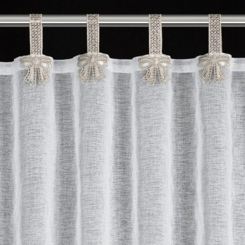 FIRANA GOTOWA MELISA NA SZELKACH 150 X 30 CM BIAŁY FIRANA GOTOWA MELISA NA SZELKACH 150 X 30 CM BIAŁY
