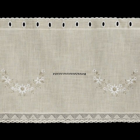 FIRANA GOTOWA VERONICA NA TAŚMIE 150 X 60 CM BEŻOWY FIRANA GOTOWA VERONICA NA TAŚMIE 150 X 60 CM BEŻOWY