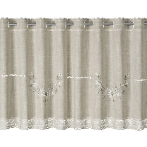 FIRANA GOTOWA VERONICA NA TAŚMIE 150 X 60 CM BEŻOWY FIRANA GOTOWA VERONICA NA TAŚMIE 150 X 60 CM BEŻOWY