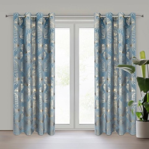 ZASŁONA GOTOWA ARIA 135 X 250 CM NIEBIESKI ZASŁONA GOTOWA ARIA 135 X 250 CM NIEBIESKI