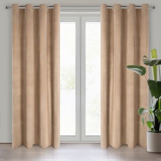 ZASŁONA GOTOWA DARLA 140 X 250 CM CIEMNOBEŻOWY