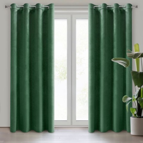 ZASŁONA GOTOWA DARLA 140 X 250 CM CIEMNOZIELONY ZASŁONA GOTOWA DARLA 140 X 250 CM CIEMNOZIELONY