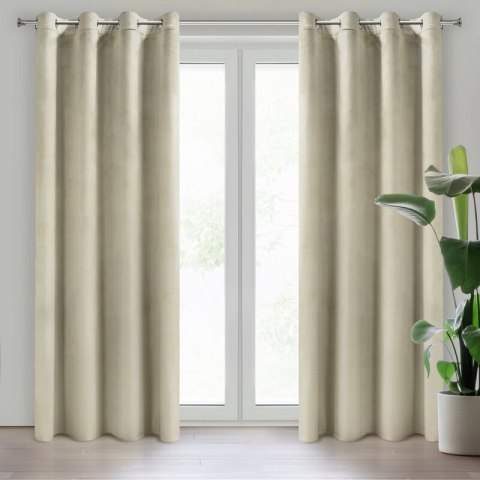 ZASŁONA GOTOWA DARLA 140 X 250 CM KREMOWY ZASŁONA GOTOWA DARLA 140 X 250 CM KREMOWY