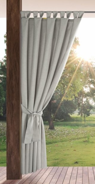 ZASŁONA GOTOWA GARDEN NA SZELKACH 155 X 240 CM SREBRNY