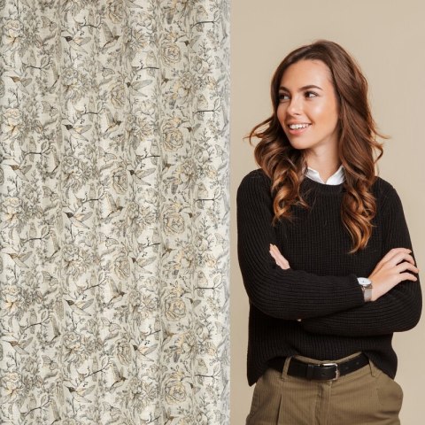 ZASŁONA GOTOWA LUCINA 140 X 250 CM NATURALNY ZASŁONA GOTOWA LUCINA 140 X 250 CM NATURALNY