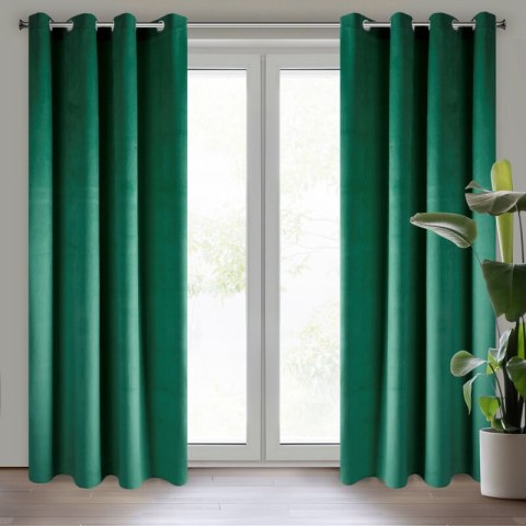 ZASŁONA GOTOWA PIERRE 140 X 250 CM CIEMNOZIELONY ZASŁONA GOTOWA PIERRE 140 X 250 CM CIEMNOZIELONY