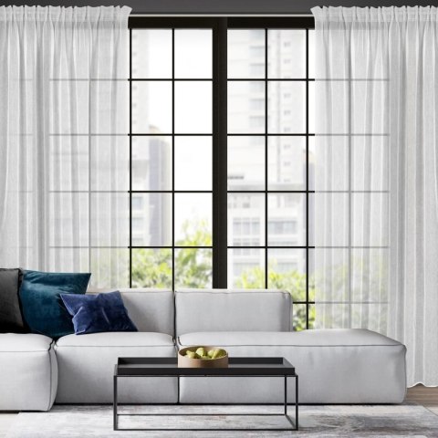 FIRANA GOTOWA ELIA NA TAŚMIE 140 X 270 CM BIAŁY FIRANA GOTOWA ELIA NA TAŚMIE 140 X 270 CM BIAŁY