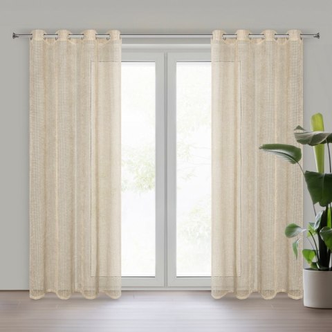 FIRANA GOTOWA NELI 140 X 250 CM BEŻOWY FIRANA GOTOWA NELI 140 X 250 CM BEŻOWY