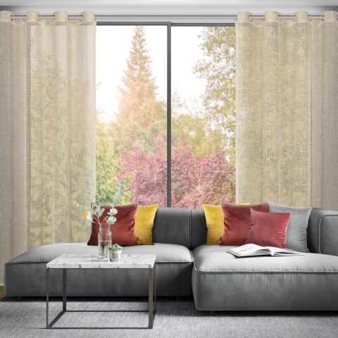 FIRANA GOTOWA NELI 140 X 250 CM BEŻOWY FIRANA GOTOWA NELI 140 X 250 CM BEŻOWY