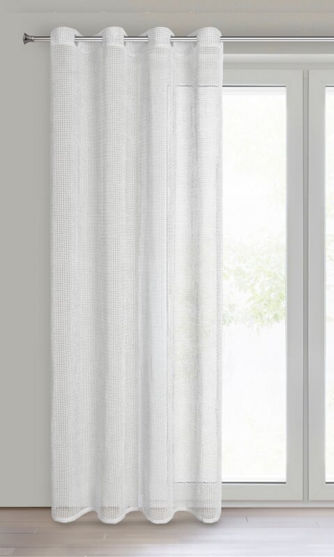 FIRANA GOTOWA NELI 140 X 250 CM BIAŁY FIRANA GOTOWA NELI 140 X 250 CM BIAŁY