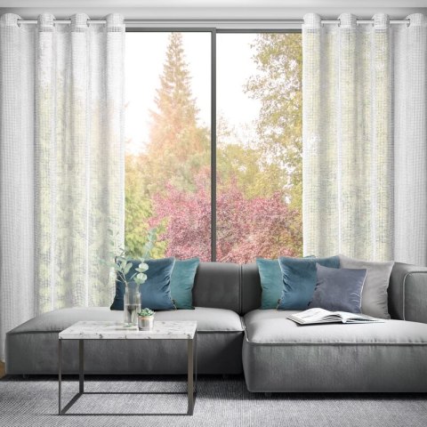 FIRANA GOTOWA NELI 140 X 250 CM BIAŁY FIRANA GOTOWA NELI 140 X 250 CM BIAŁY
