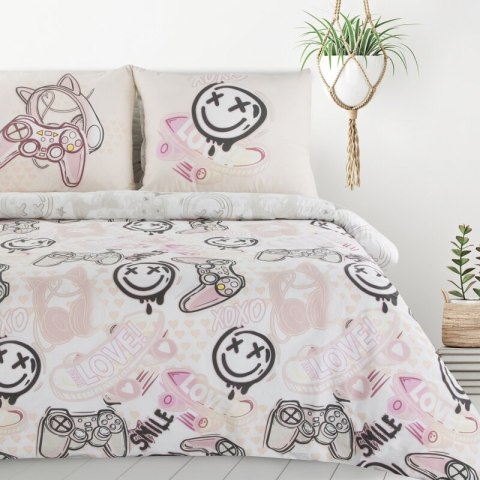 POŚCIEL BAWEŁNIANA D91 KID 17 160 X 200 CM BIAŁY POŚCIEL BAWEŁNIANA D91 KID 17 160 X 200 CM BIAŁY