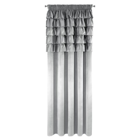 ZASŁONA GOTOWA AURA NA TAŚMIE 140 X 270 CM SREBRNY ZASŁONA GOTOWA AURA NA TAŚMIE 140 X 270 CM SREBRNY