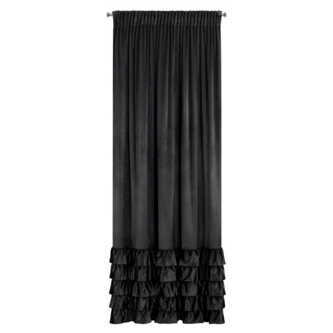 ZASŁONA GOTOWA DANI NA TAŚMIE 140 X 250 CM CZARNY ZASŁONA GOTOWA DANI NA TAŚMIE 140 X 250 CM CZARNY
