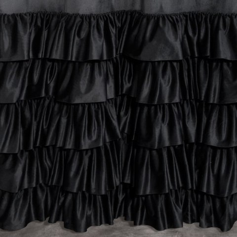 ZASŁONA GOTOWA DANI NA TAŚMIE 140 X 250 CM CZARNY ZASŁONA GOTOWA DANI NA TAŚMIE 140 X 250 CM CZARNY