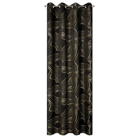 ZASŁONA GOTOWA KIARA 140 X 250 CM CZARNY ZASŁONA GOTOWA KIARA 140 X 250 CM CZARNY