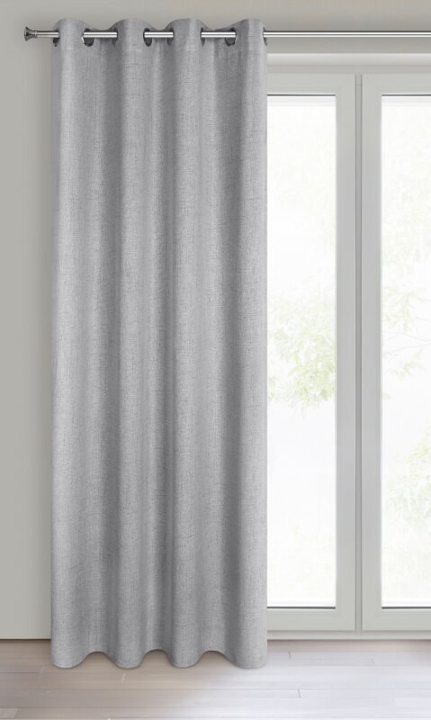 ZASŁONA GOTOWA LINDA 140 X 250 CM STALOWY ZASŁONA GOTOWA LINDA 140 X 250 CM STALOWY
