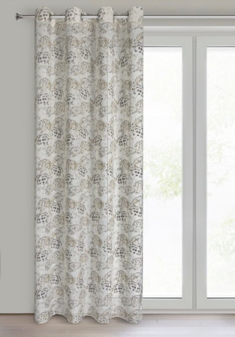 ZASŁONA GOTOWA MIRA 140 X 250 CM NATURALNY ZASŁONA GOTOWA MIRA 140 X 250 CM NATURALNY