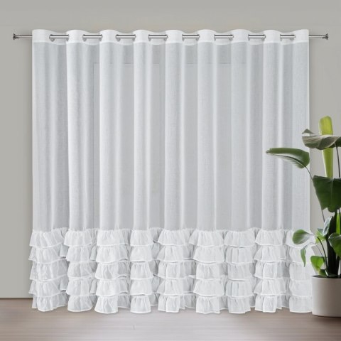 FIRANA GOTOWA DANI 1 300 X 250 CM BIAŁY FIRANA GOTOWA DANI 1 300 X 250 CM BIAŁY