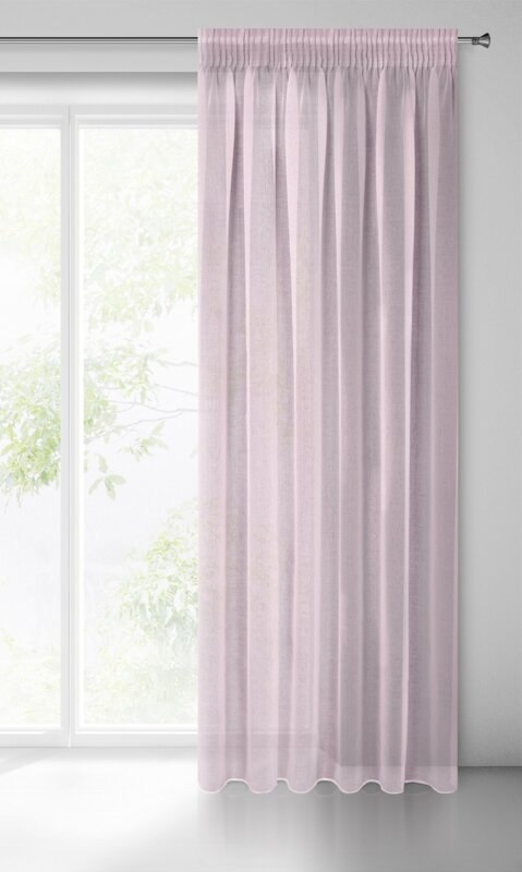 FIRANA GOTOWA ELPIDIA NA TAŚMIE 140 X 270 CM RÓŻOWY FIRANA GOTOWA ELPIDIA NA TAŚMIE 140 X 270 CM RÓŻOWY