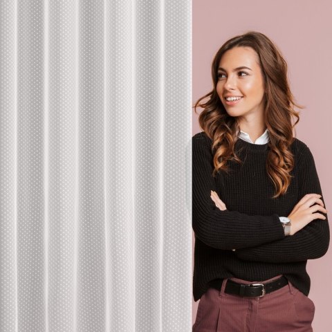 FIRANA GOTOWA JULITA 140 X 250 CM BIAŁY