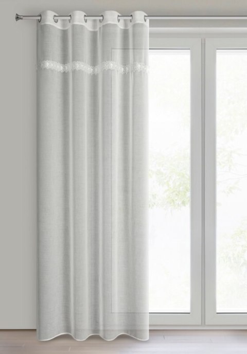 FIRANA GOTOWA KELI 140 X 250 CM BIAŁY FIRANA GOTOWA KELI 140 X 250 CM BIAŁY