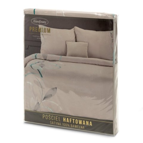 KOMPLET POŚCIELI HAFT1 160 X 200 CM BEŻOWY KOMPLET POŚCIELI HAFT1 160 X 200 CM BEŻOWY