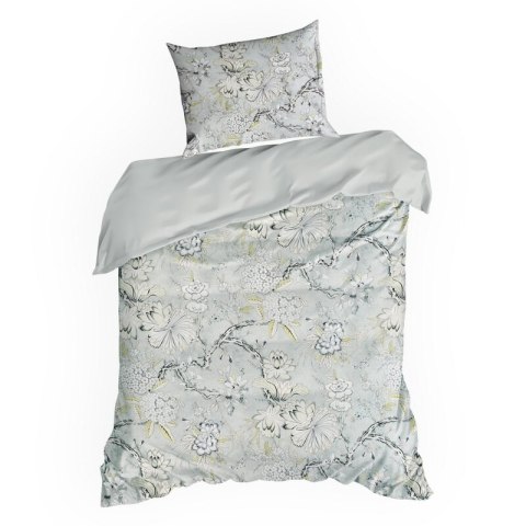 KOMPLET POŚCIELI SATYNOWEJ SPRING 72 220 X 200 CM JASNOSTALOWY