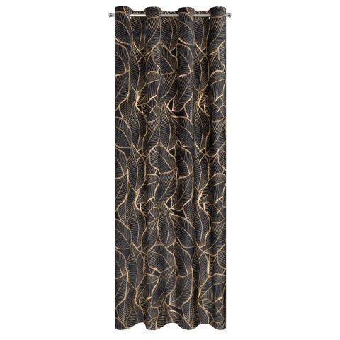 ZASŁONA GOTOWA ASTEJA 140 X 250 CM CZARNY ZASŁONA GOTOWA ASTEJA 140 X 250 CM CZARNY